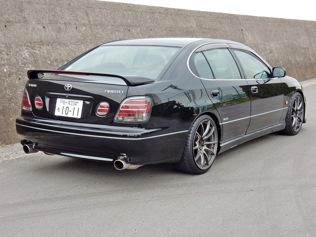 Toyota Aristo Jzs161 V300 1997 Black N Black Jpd Japan