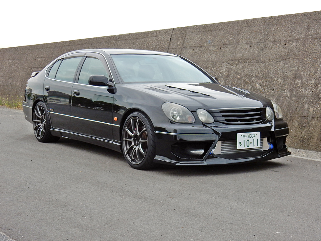 Toyota Aristo Jzs161 V300 1997 Black N Black Jpd Japan