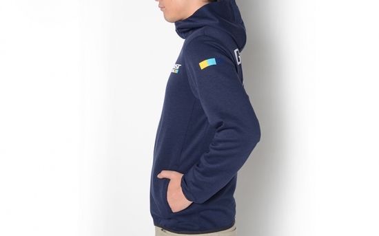 cobalt blue zip up hoodie